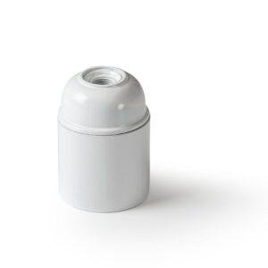 Famatel Portalámparas de baquelita liso E-27 Blanco