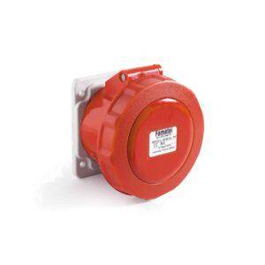 Famatel Base empotrar salida recta 2P+T 125A IP67 Ref: 24381