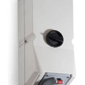 Famatel Base 3P+T 125A IP67 interblocante vertical de superficie Ref: 25159