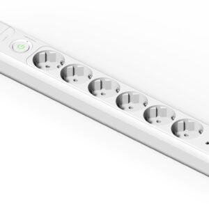 Famatel Base 6 tomas 16A con toma de tierra, interruptor y 2 puertos USB