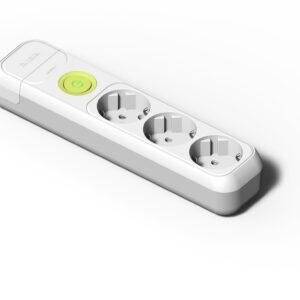 Famatel Base 3 tomas 16A con toma de tierra e interruptor y 1.5m de cable