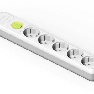 Famatel Base 5 tomas 16A con toma de tierra e interruptor y 1.5m de cable