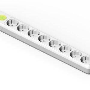 Famatel Base 8 tomas 16A con toma de tierra e interruptor y 1.5m de cable