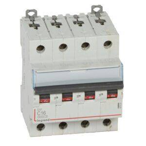 Legrand DX3 6/10 KA C 4P 16A