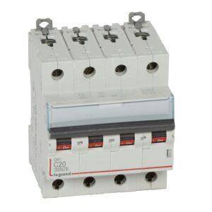 Legrand DX3 6/10 KA C 4P 20A