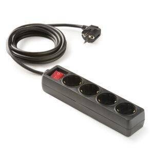 Famatel Base 4 tomas 16A con toma de tierra e interruptor y 1.5m de cable