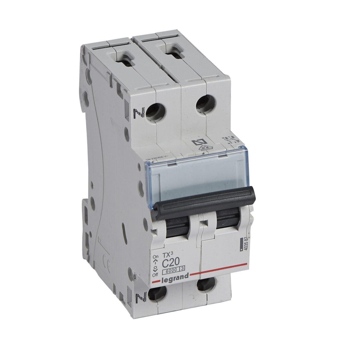 Legrand TX3 6KA C P+N 20A - El Corte Eléctrico