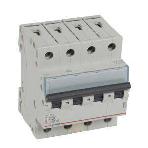 Legrand TX3 6KA C 4P 20A