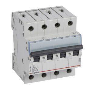 Legrand TX3 6KA C 4P 25A