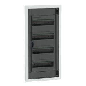 4 Filas de 13 Módulos Empotrar Puerta Ahumada Envolvente modular PrismaSeT XS