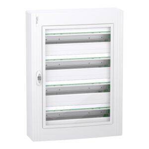4 Filas 24 Módulos Superficie Puerta Transparente Envolvente modular PrismaSeT XS