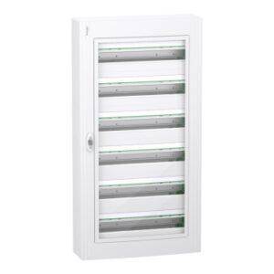 6 Filas 24 Módulos Superficie Puerta Transparente Envolvente modular PrismaSeT XS