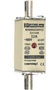 Fusible NH 000 32A 500V GG