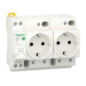 RESI9 Toma Doble 2P+T 250V