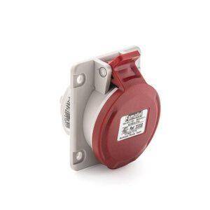 Famatel Base empotrar 3P+N+T 16A IP54 salida inclinada 10º Ref: 23331