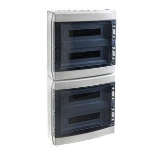 COFRET distrib. IP65 superficie 4x18 (72) MÓDULOS (PC) puerta transp.