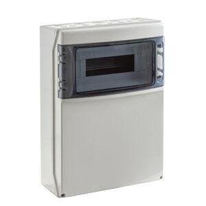 COFRET IP65 PARA TOMAS DE CORRIENTE 1x12 MÓDULOS VENTANA REGLETA N&T