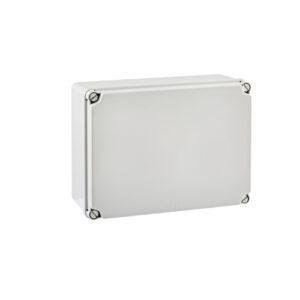 CAJA DE DERIVACIÓN IP65-IP67 185x246x100 LATERALES LISOS TAPA OPACA