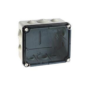 CAJA DE DERIVACIÓN IP65 167x191x100 CON CONOS tapa transp.