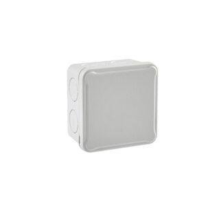 CAJA DE DERIVACIÓN IP54 89x89x52 ENTRADAS PRETROQUELADAS TAPA OPACA