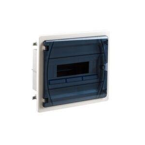 CAJA distrib. IP40 empotrar PARED HUECA 1x12 MÓDULOS puerta transp.