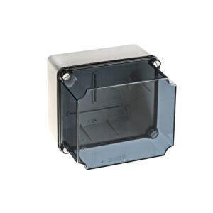 CAJA GUARDAMOTOR IP65-IP67 154x178x158 LATERALES LISOS tapa transp.