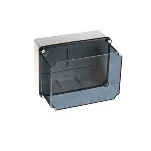 CAJA GUARDAMOTOR IP65-IP67 184x244x179 LATERALES LISOS tapa transp.