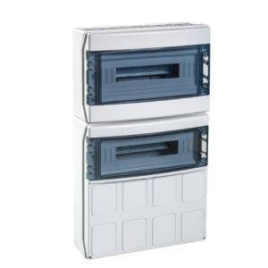 COFRET IP65 PARA TOMAS DE CORRIENTE 2x18 (36) MOD. TAPAS
