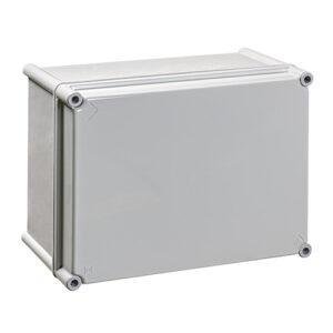 CAJA doble aislamiento IP66 poliéster TAPA OPACA PC 6x4 MÓDULOS