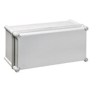 CAJA doble aislamiento IP66 poliéster TAPA OPACA PC 8x4 MÓDULOS