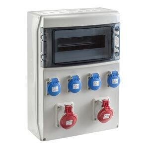 COFRET IP54 CON TOMAS DE CORRIENTE 1x12 MÓDULOS (CSN12PT)