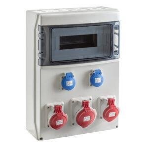 COFRET IP54 CON TOMAS DE CORRIENTE 1x12 MÓDULOS (CSN12PT)
