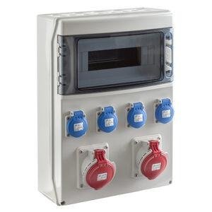 COFRET IP54 CON TOMAS DE CORRIENTE 1x12 MÓDULOS (CSN12PT)
