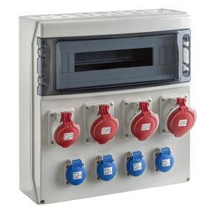 COFRET IP54 CON TOMAS DE CORRIENTE 1x18 MÓDULOS (CSN18PT)