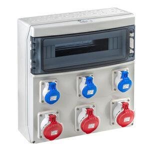 COFRET IP54 CON TOMAS DE CORRIENTE 1x18 MÓDULOS (CSN18PT)