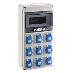 COFRET IP54 CON TOMAS DE CORRIENTE 1x9 MÓDULOS (CSN9PT)