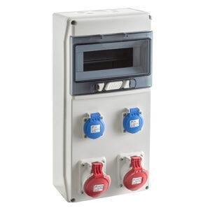 COFRET IP54 CON TOMAS DE CORRIENTE 1x9 MÓDULOS (CSN9PT)