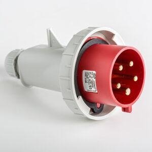 Clavija aérea IP66-IP67 3P+N+T 400V 32A 6H
