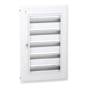 5 Filas 24 Módulos Empotrar Puerta Transparente Envolvente modular PrismaSeT XS