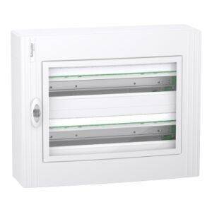 2 Filas 24 Módulos Superficie Puerta Transparente Envolvente modular PrismaSeT XS
