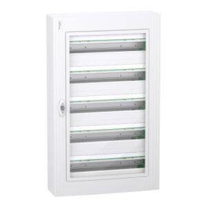 5 Filas 24 Módulos Superficie Puerta Transparente Envolvente modular PrismaSeT XS