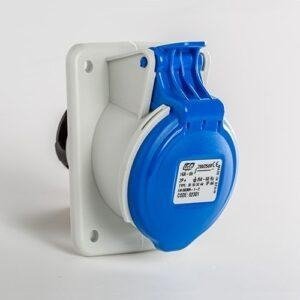 Base empotrar inclinada IP44 2P+T 230V 16A 6H
