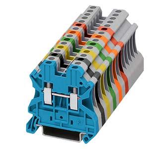 Siemens 8WH1000-0AG04 Borne para carril 4MM2 Naranja A