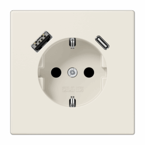 Jung Enchufe SCHUKO® c/ USB-AC LS bl.