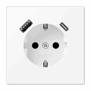 Jung Enchufe SCHUKO® c/ USB-AC LS bl. mate