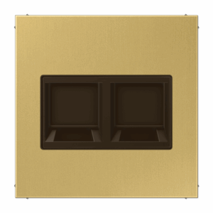 Jung Placa Mod.Jack-Rad. 2 tomas LS lat. cl.