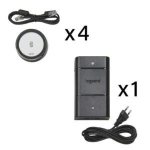 Legrand KIT 4 CHARG SS FIL 15W ALU EU