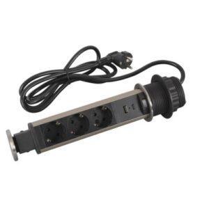 Legrand IN-TORRE 60 3SCH+USB AC 2MT