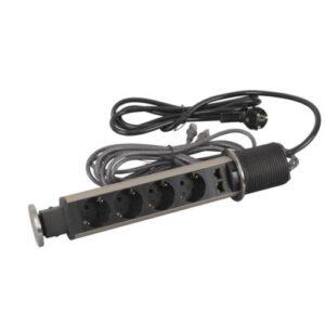 Legrand TOWER 60 4 PC 2P+T SCH 2RJ45