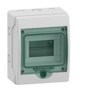 Schneider 1 fila 6 mód. 13977 Mini Kaedra Caja estanca superficie IP65